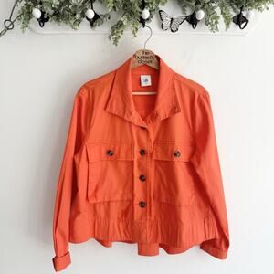 Cabi Orange resort lightweight Pockets Jacket Blazer Medium 24018 style 5098